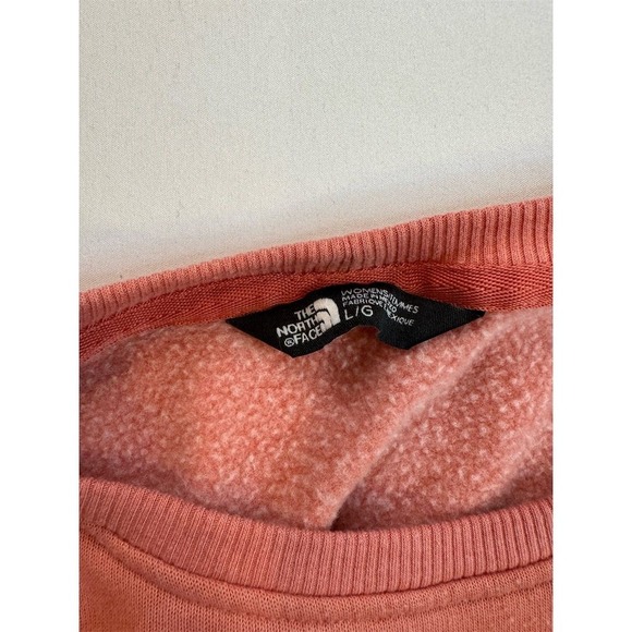 The North Face Women's Pink Crew‎ Neck Sweatshirt Size L Long Sleeve - Picture 3 of 7